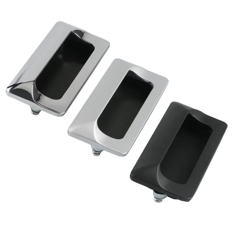 Embedded Zinc Alloy Chrome-Plated Invisible Concealed Sliding Door Cabinet Handle LS122 for Decorations Cutting Service supplier