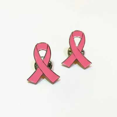 Broche Ruban Rose Octobre Rose - Épingle Sensibilisation Cancer Du Sein, En Alliage, Fermoir Sécurisé