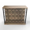 Free Standing Metal Wood Wine Rack Holder Modern 24 Bottles Wine Rack Storage Display Rack Stand