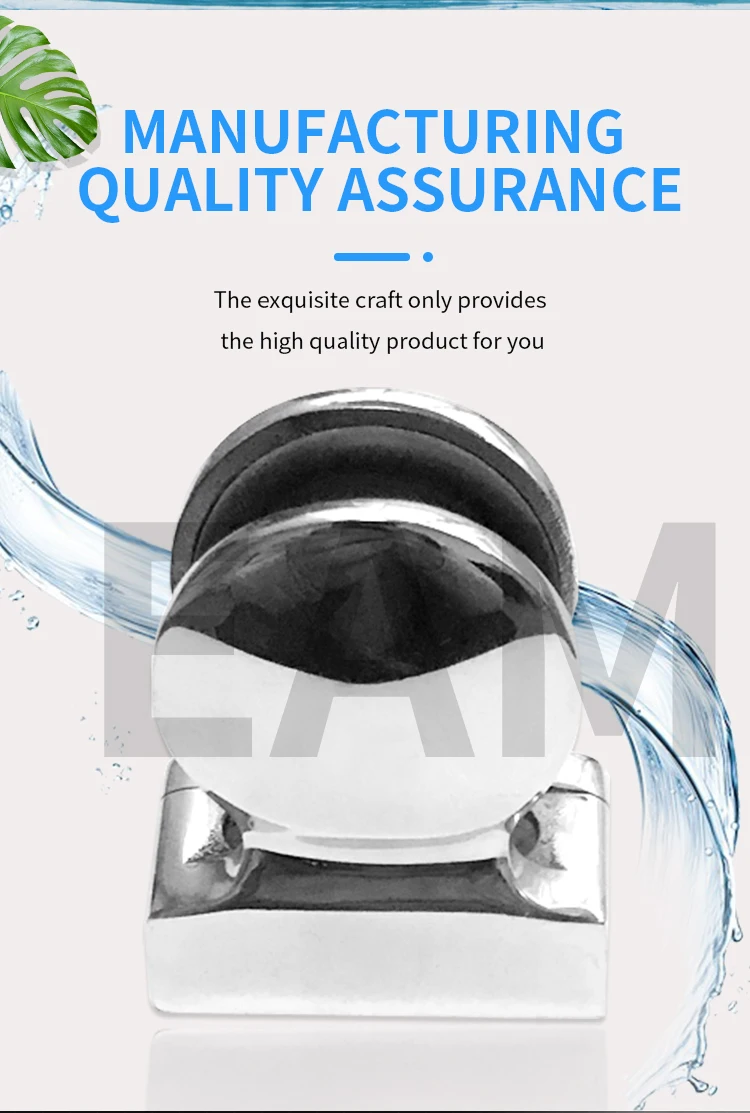 Hot selling stainless steel stair handrail accessories for frameless glass stainless steel 316 glass clamp