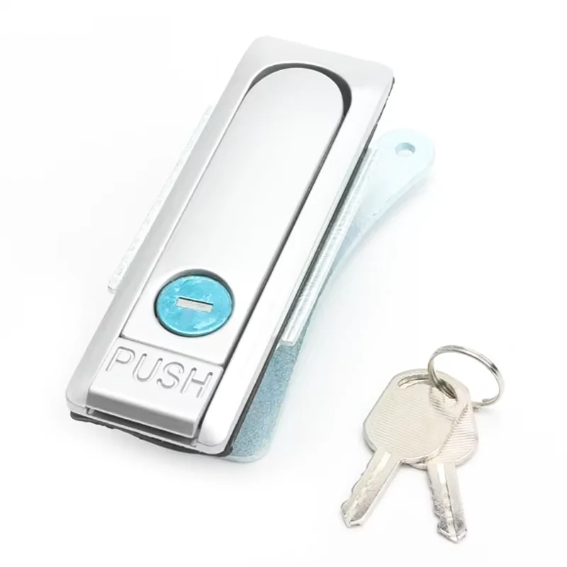 AB103 Electric Cabinet Door Lock Flat Push Button Lock for Cabinets Cutting Service Included-Models AB102-2-1 manufacture