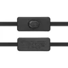 Wholesale flat 8 pin OBDII one male to 1 female connector extension cable with power switch for automobile car vehicle external