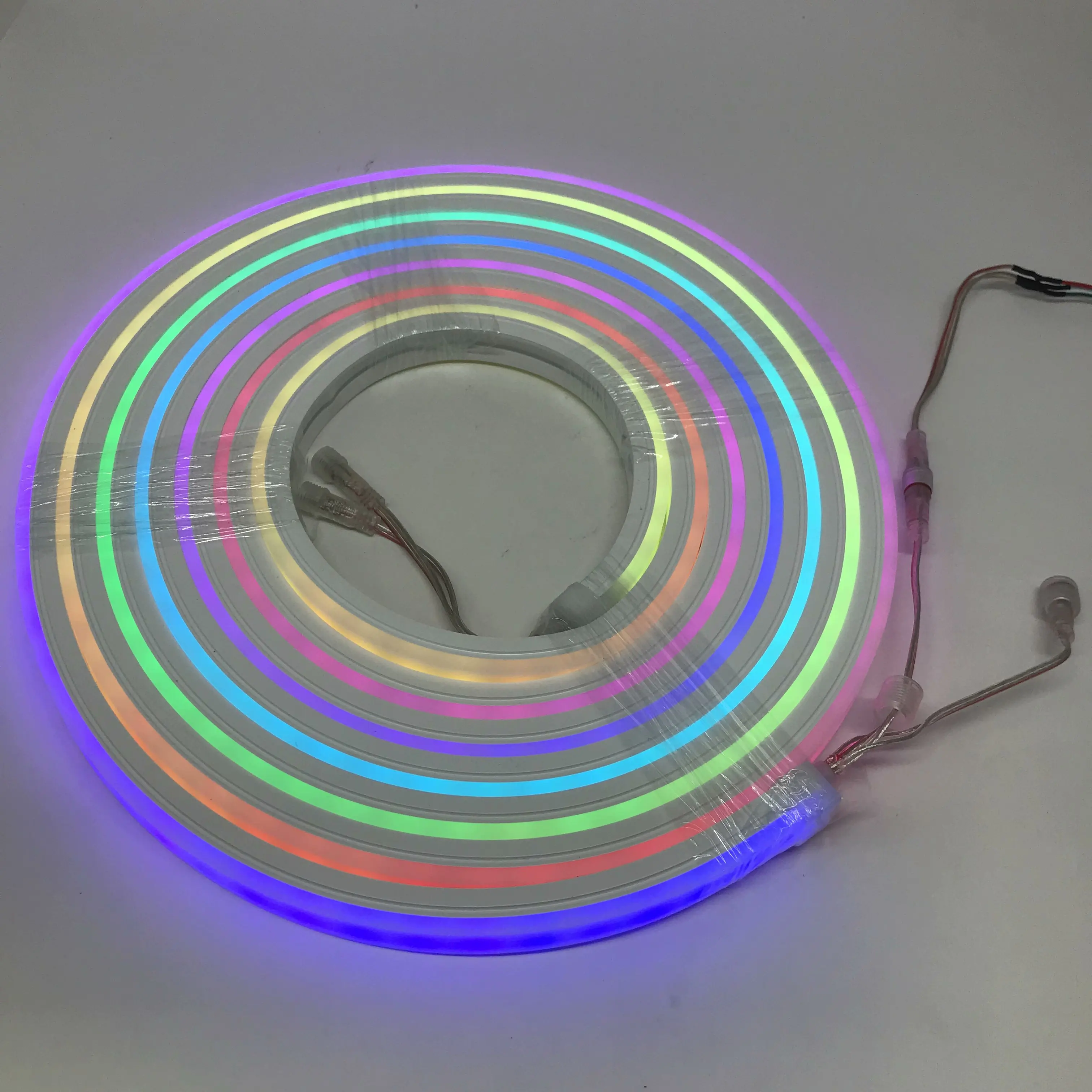 20*14 DC12V/24V low voltage single color sideview Silicone line light SMD5050 Led Neon Light Strip Ic 2811/1903 60leds