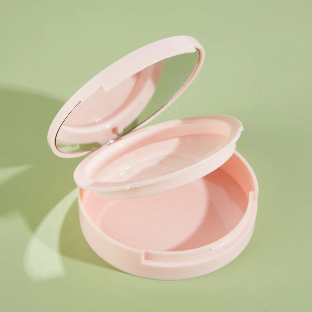 2021 2 Layer Cosmetic Compact Mirrors Wholesale Empty Pressed Powder