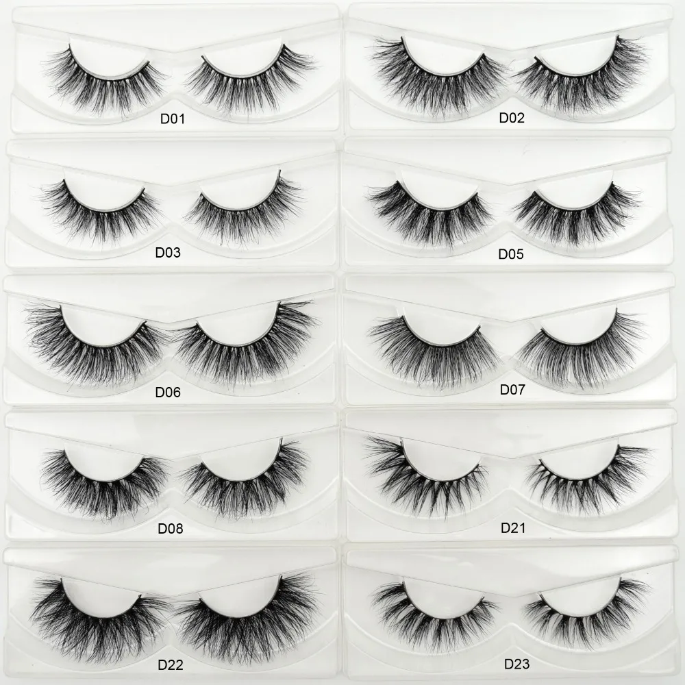 Wholesale Real Mink Lashes 15mm 20mm 22mm 3d Mink Eyelashes 5d Mink