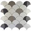 Bisazza Bathroom Brown Backsplash Fish-scale 3d Glossy Glass Philippines Fish Scale Mosaic Tile