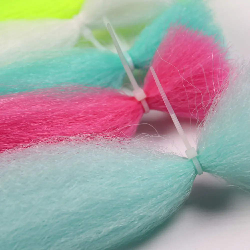 Glow And Flash Synthetic Tying Fiber For Saltwater Jig Hook Assist Lure