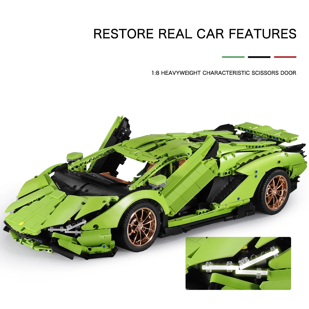 Technic Racing Car App Controlled Car Model Electronic Toys Building