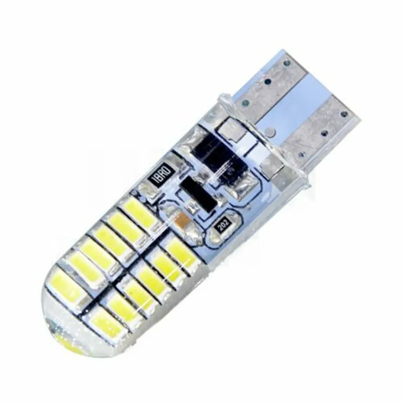 2pcs T10 W5W SMD2835 6-LED Silicone Waterproof Car Vehicle Light Lamp Bulb^m HH