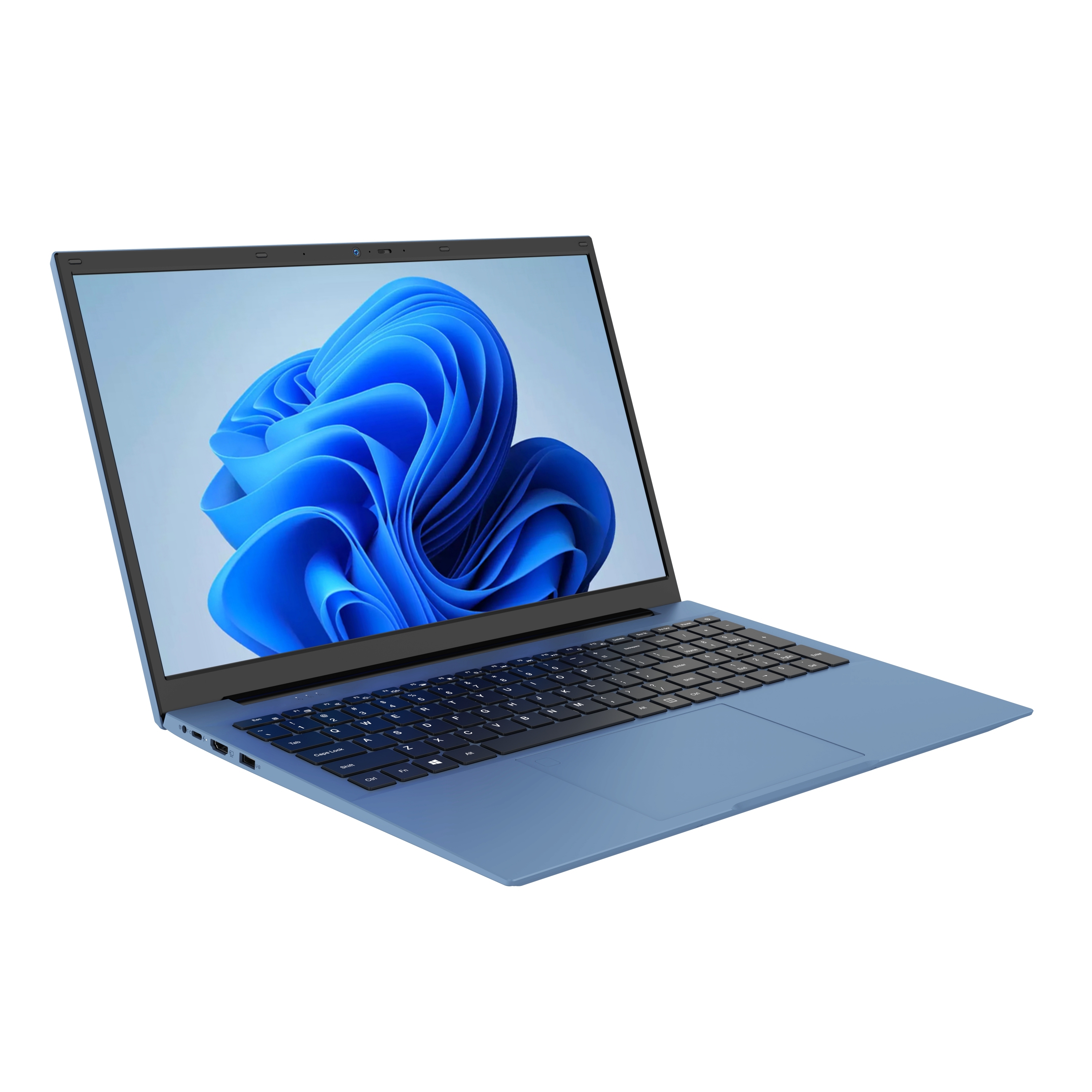 Close-up of an ergonomic 17-inch laptop keyboard with tactile key feedback and backlighting
