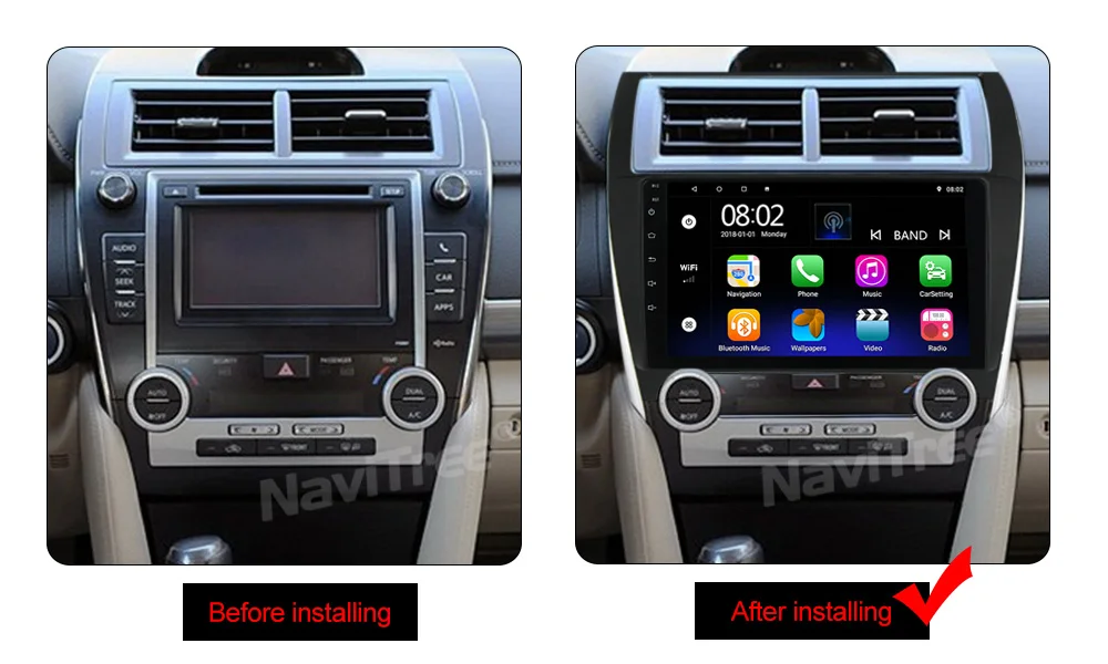 Android 10 Quad Core 1+16 Car Dvd Player For Toyota Camry 2012-2017 Wifi Gps  Navigation Car Radio Stereo Video Bt Swc - Buy Car Dvd Player For Toyota  Camry 2012-2017,Car Radio For