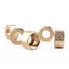 Customize hex brass fasteners 1/2" brass hex screw nut for flexible hose pipe