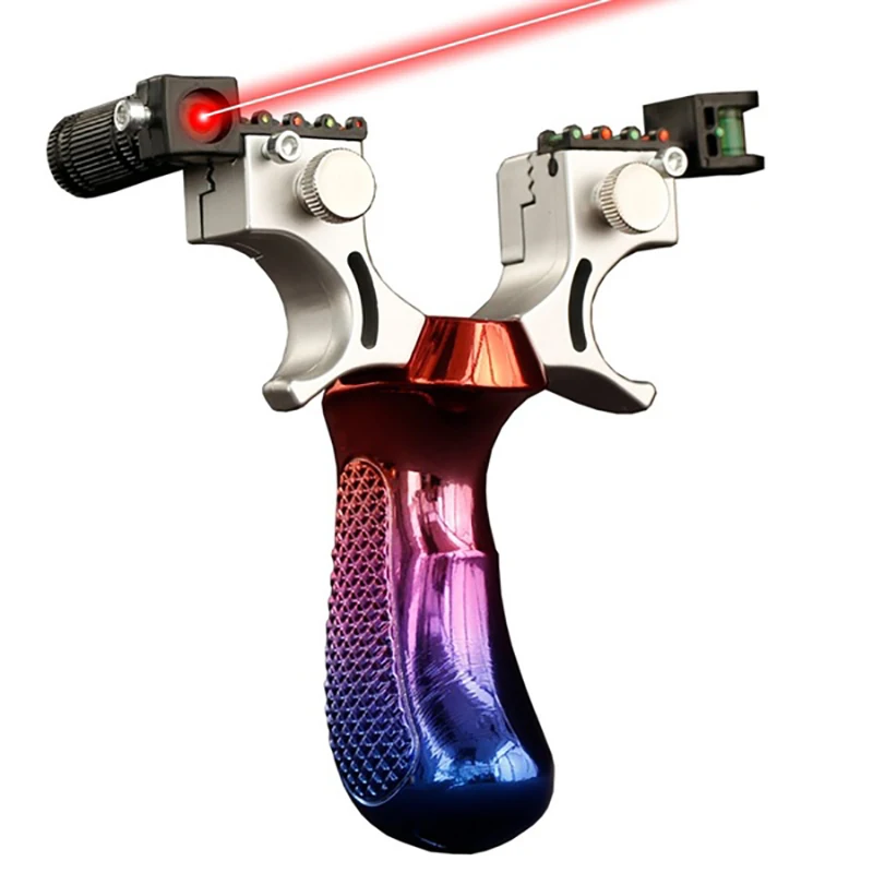 Details about   Slingshot Hunting Archery Catapult Laser Aiming Alloy Slingbow Shooting Target 