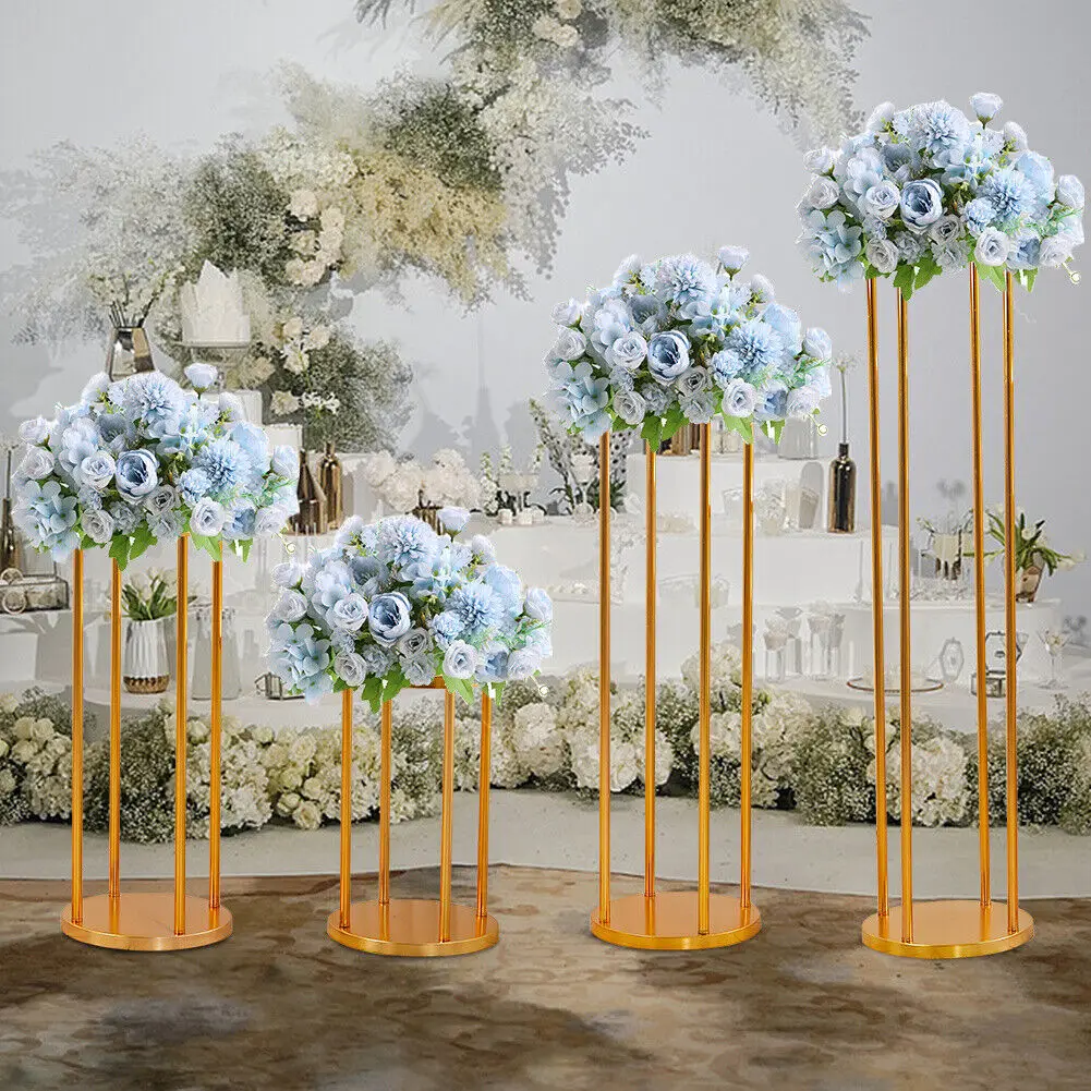 Metal Wedding Decoration Flower Rack Pillar Plinth Wedding Centerpiece