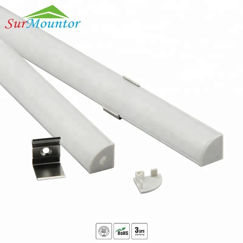 corner led channel 45 degree corner led raw alu profile