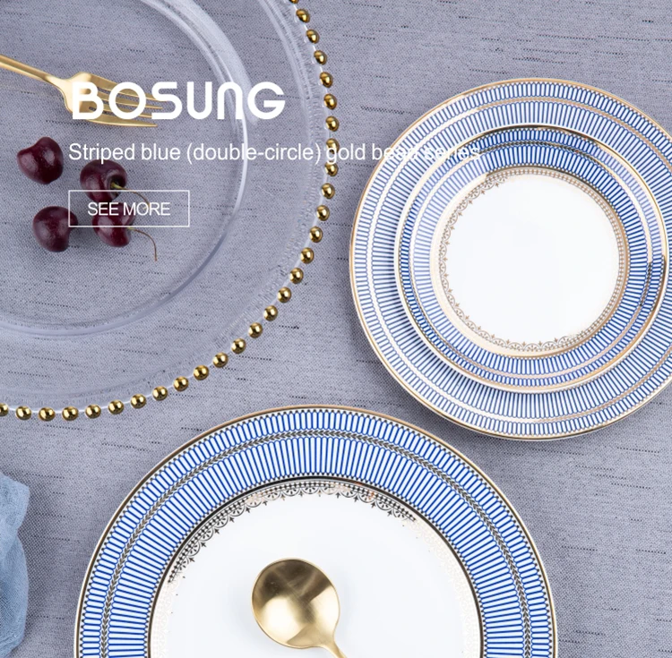 Quality Assurance Ceramic Glass Catering Dinner Plate Set Porcelain
