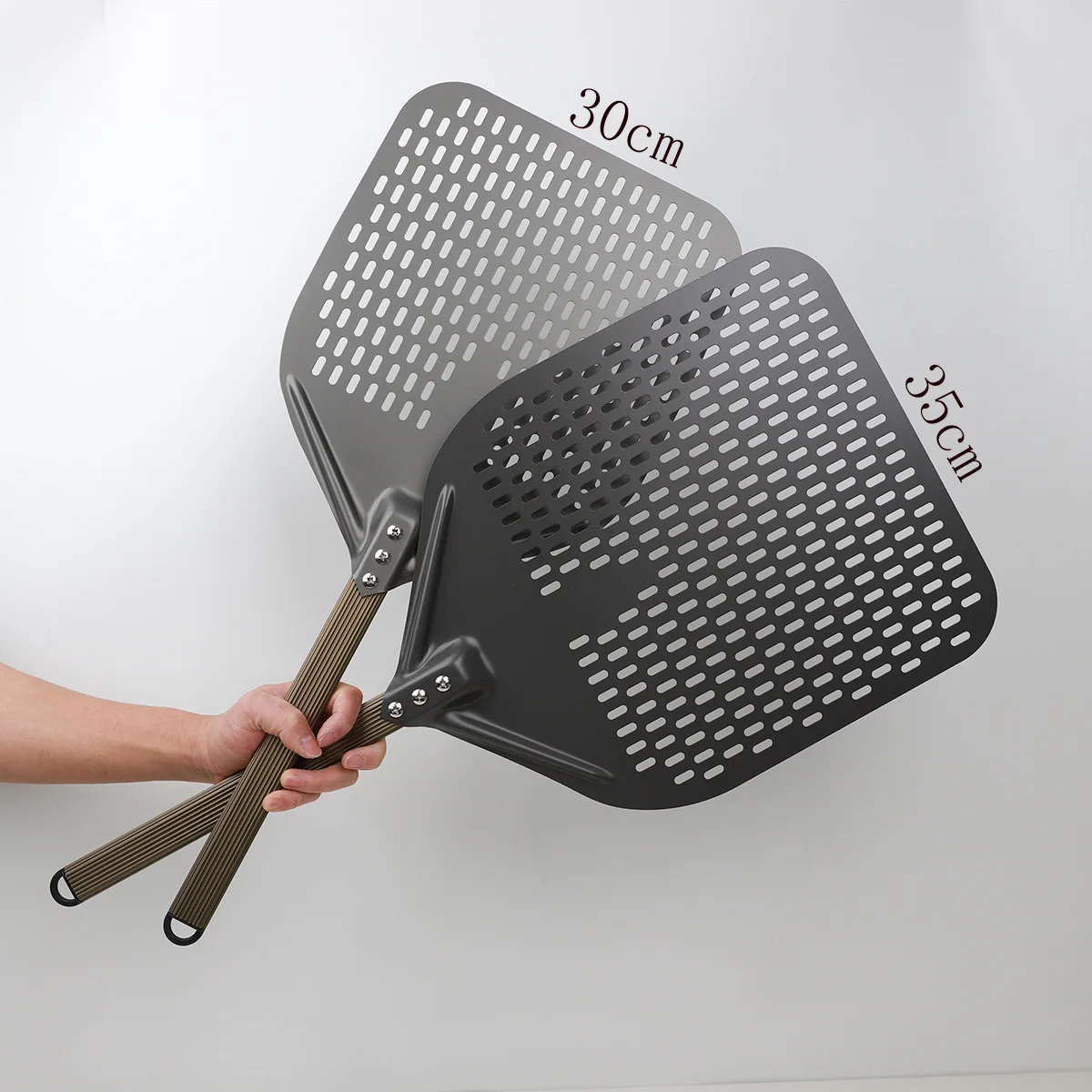 Sustainable Detachable Long Metal Handle Black Aluminium Nonstick