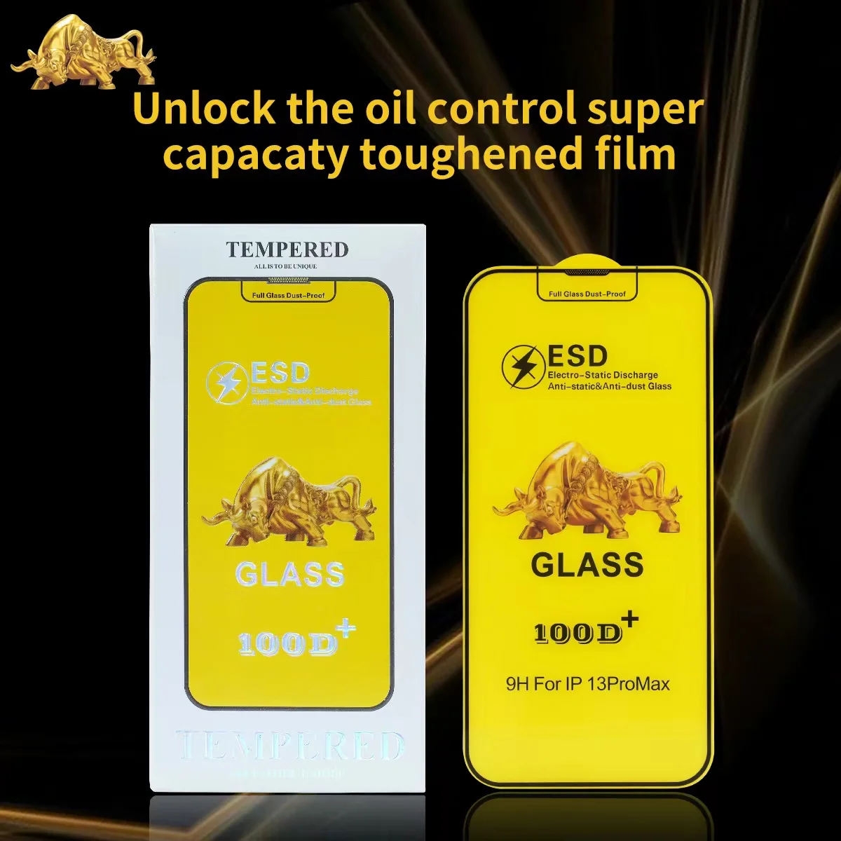 Esd Tempered Glass Full Screen Protector Tempered Glass Screen 9h 2.5d