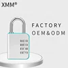 Wenzhou factory XMM 4 dial reset-able combination lock high quality safety GYM travel lock for luggage new item xmm-8091
