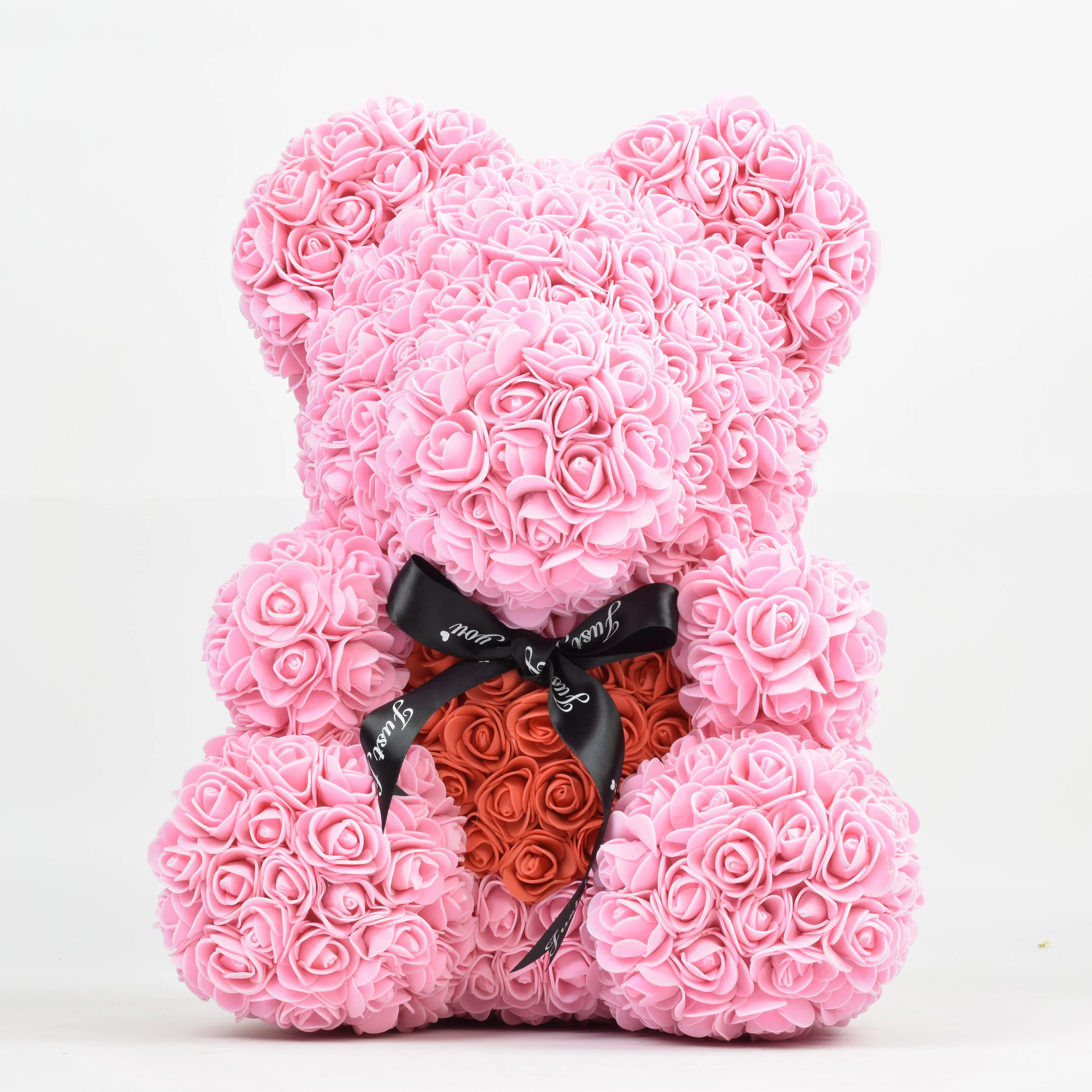 40厘米工厂供应批发装饰 pe 泡沫泰迪玫瑰熊庆祝婚礼情人节的女朋友的