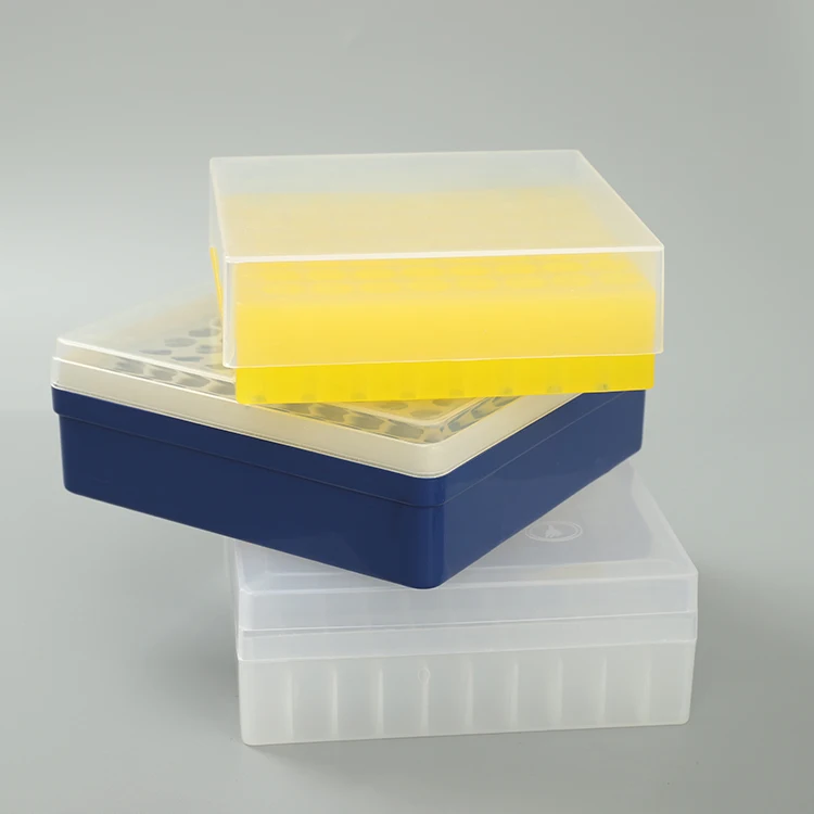 100 Well Plastic Freezing Tube Box Manufacturer Supplies Pp Material 1