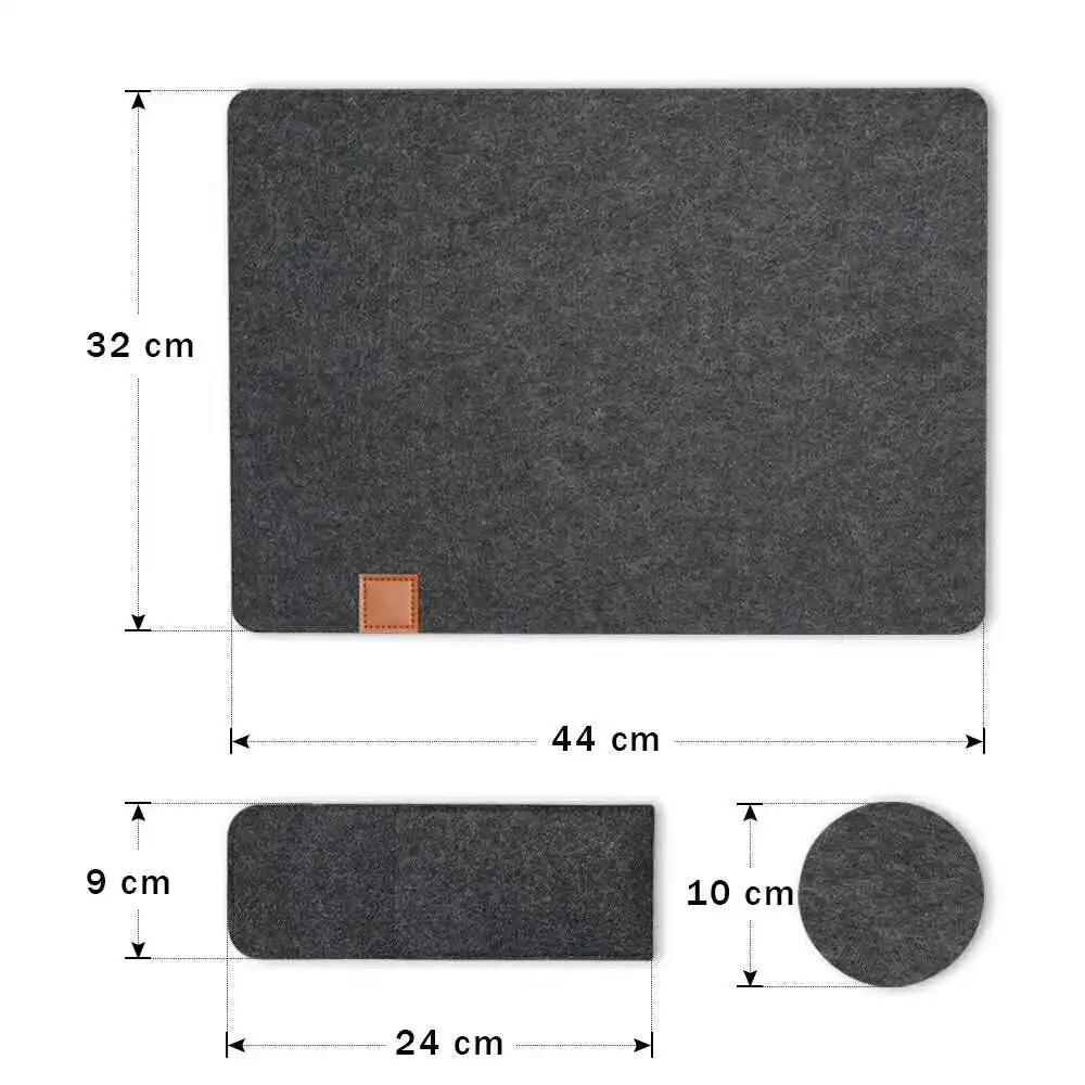 2020 Recyclable Felt Placemats Set Round Glass Coaster Rectangular