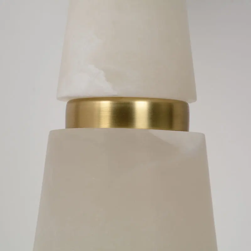 Designer Modern Classical Desk Lamp Fabric Lampshade Led E27 Natural Alabaster Table Lamp