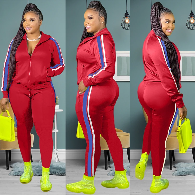 Newest Design Women Clothing Plus Size Sexy Fashion Women 2 Piece Set Clothing 2 Piece Set Women Two Piece Jogger Set