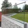 cheap aluminum 10mm thick frameless glass fence u channel glass railing balcony railing designs system outdoor cost per foot