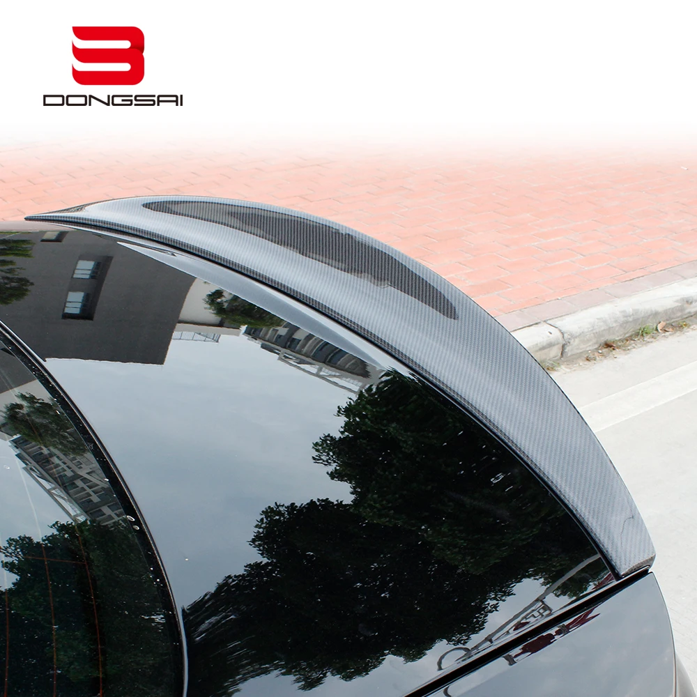 For Audi A4 S4 RS4 B8 B8.5 Add HK Style Rear Trunk Tail Wing Boot Lip Ducktail Spoiler 2007+