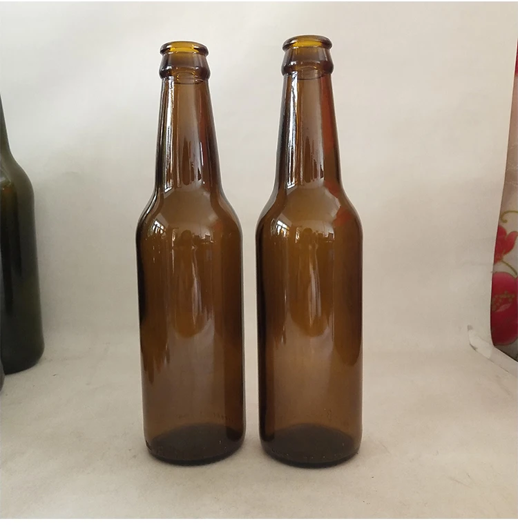 _03.jpg OF Custom Made Amber / Clear/ Green / Blue 250ml 330ml 500ml 600ml 1000ml Empty Glass Beer Bottle