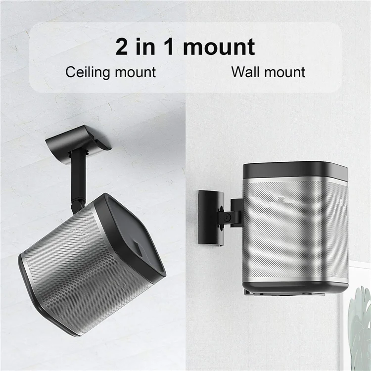 Wholesale 2 in 1 Wall Mount speaker wall bracket fits for Sonos Play 1 Speaker Stand & Swivel 180 degree Adjustable Ceiling Mount From m.alibaba.com