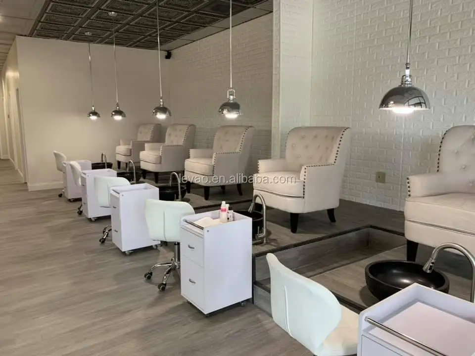 Luxury Nail Salon Furniture Pink Pedicure Chair For Sales Buy Pink