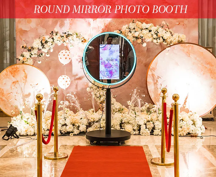 Wholesale Fotomaton Wedding Rental Round Photobooth Machine Magic