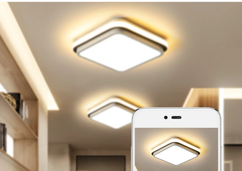 Modern LED Aisle Corridor Entryway Balcony Bedroom Light Tmall Genie Ceiling Light Simple Design with Stainless Steel Base manufacture