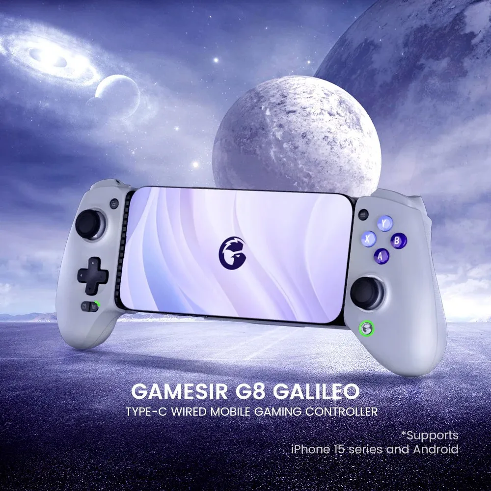 GameSir G8 Galileo Type-C Mobile Gaming Controller for Android & iPhone 15 Series (USB-C), Plug and Play Gamepad