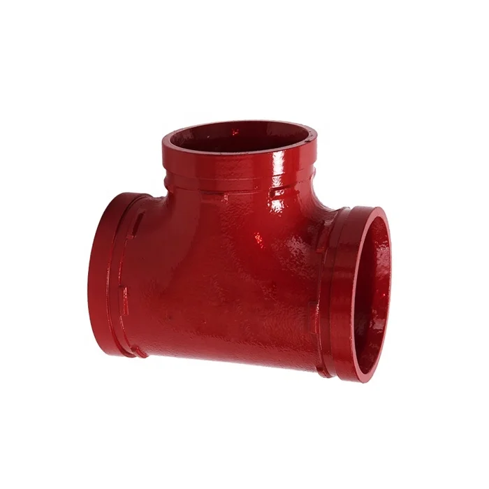 Ductile Iron ASTM A-536, Grade 65-45-12 Grooved Pipe Fitting Equal Tee