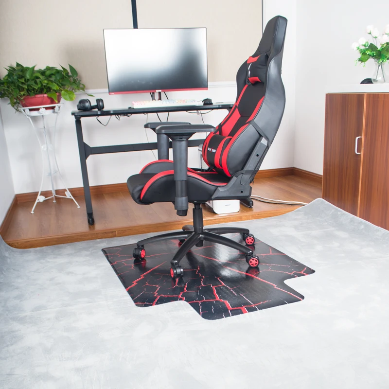 Custom Printed Gaming Chair Mats Pvc Plastic 36*48 Inch