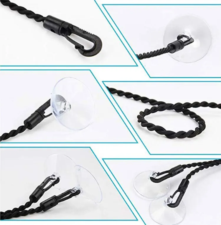Best Camping Suction Cup Clothesline Rope Wire Outdoor Portable