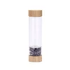 Amethyst Bamboo Water Bottle Quartz Crystal Water Bottle