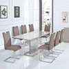 2018 China Wholesale Living Room Furniture MDF Wooden Extendable Dining Table Set and Chair
