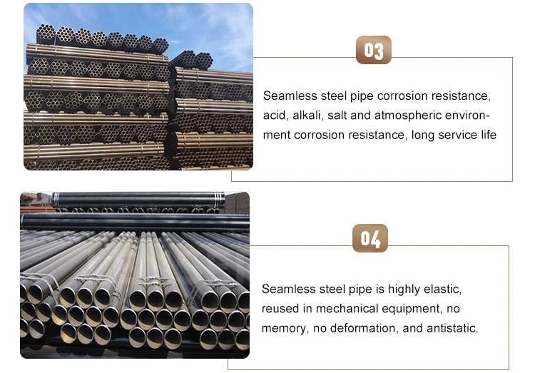 A106 API 5L A53 Carbon Steel Pipe SCH 40 ERW Seamless Hollow Section Pipeline for Oil With Bending Processing Service