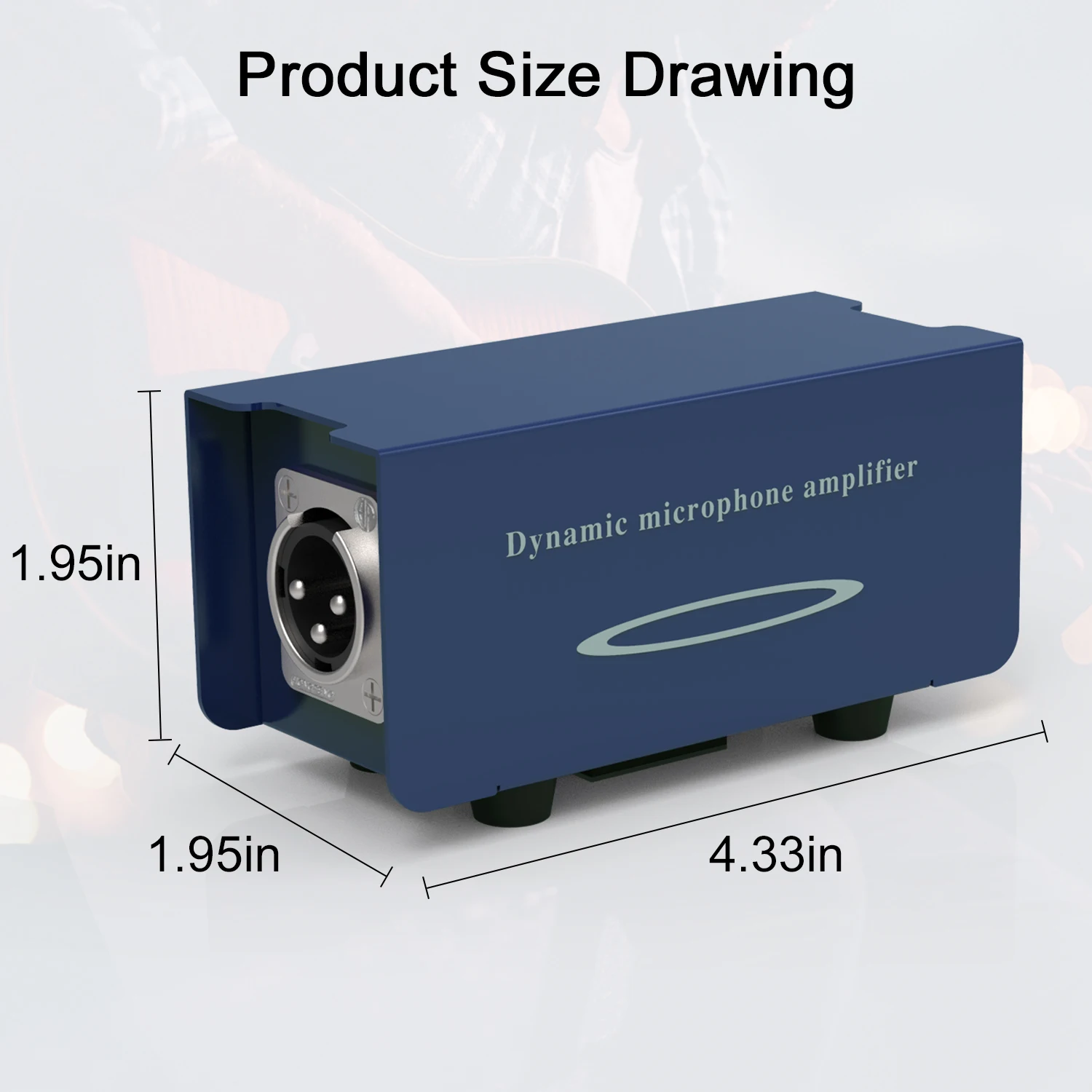 Dynamic Mic Activator Microphone Pre Amp Gain Booster +22db Microphone