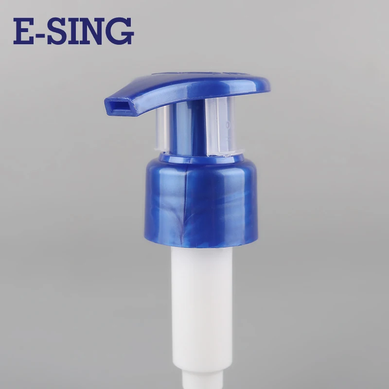 Blue Color Hand Wash Dispenser Pump Cosmetic Lotion Pump With Clip