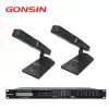 Gonsin condenser desktop microphone with Full metal microphone pedestal and rectangular column microphone stem