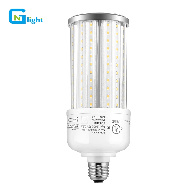100W Metal Halide HID HPS Lamp replacement Street Garage 27W LED Corn cob Light Bulb