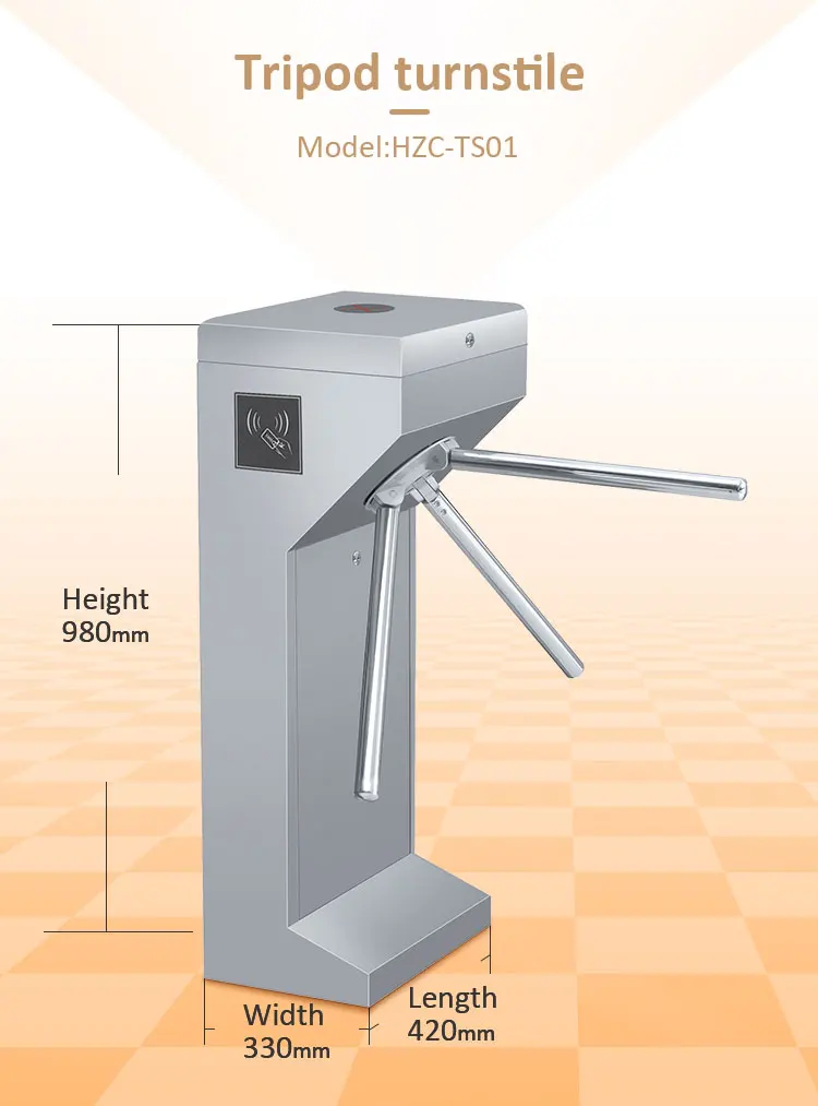 card reader tripod turnstile