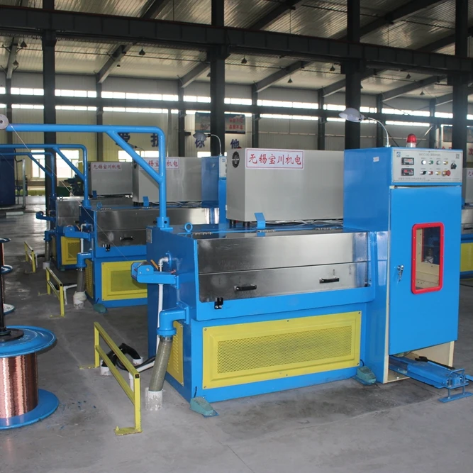 
Series of medium and small size drawing machines for copper, aluminum, steel wire BC22DS/W 