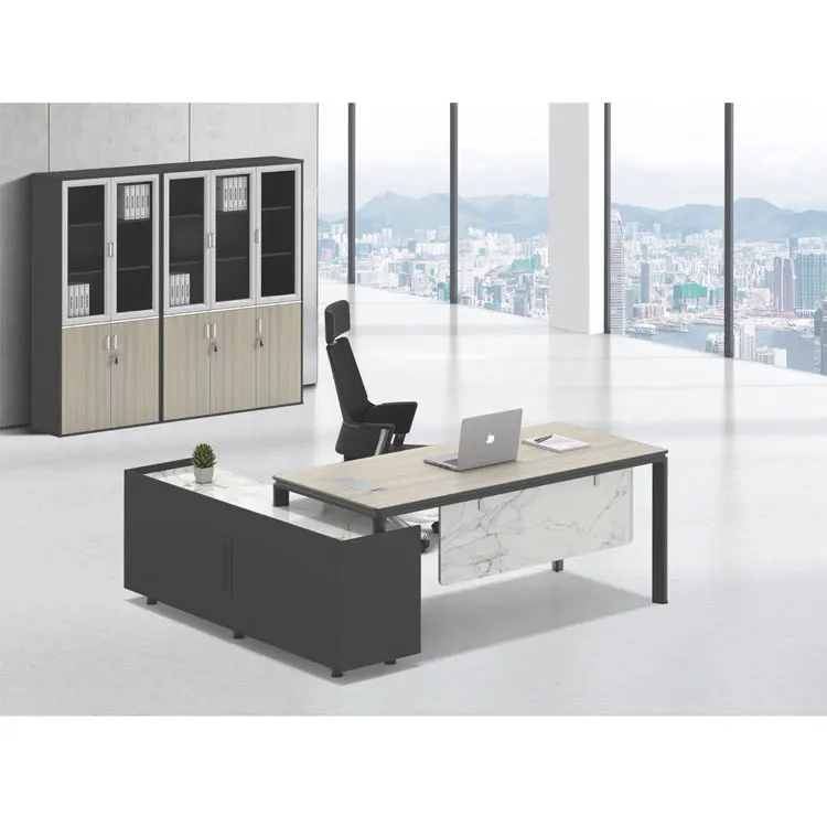 Customize Beauty Panel Wooden Office Furniture Modern Design L Office Furniture Modern Design