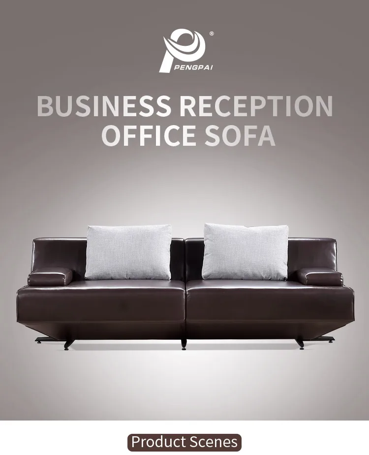 Pengpai Furniture Waiting Area Settee Custom 7 Seater Sofa Set